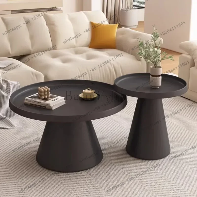 Factory Direct Aesthetic Design Side Table Modern Minimalist Luxury Round Coffee Tables Glam Simple Stolik Kawowy Living Room Fu