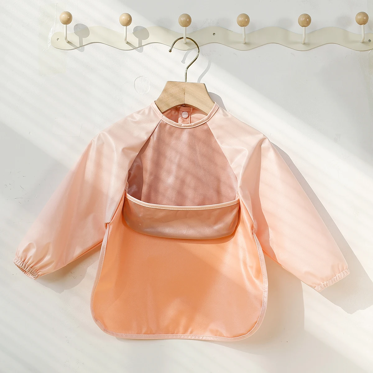 Kangobaby #My Soft Life# All Season 2025 New Waterproof Baby Long Sleeve Feeding Bib Fashion Full Body Cover