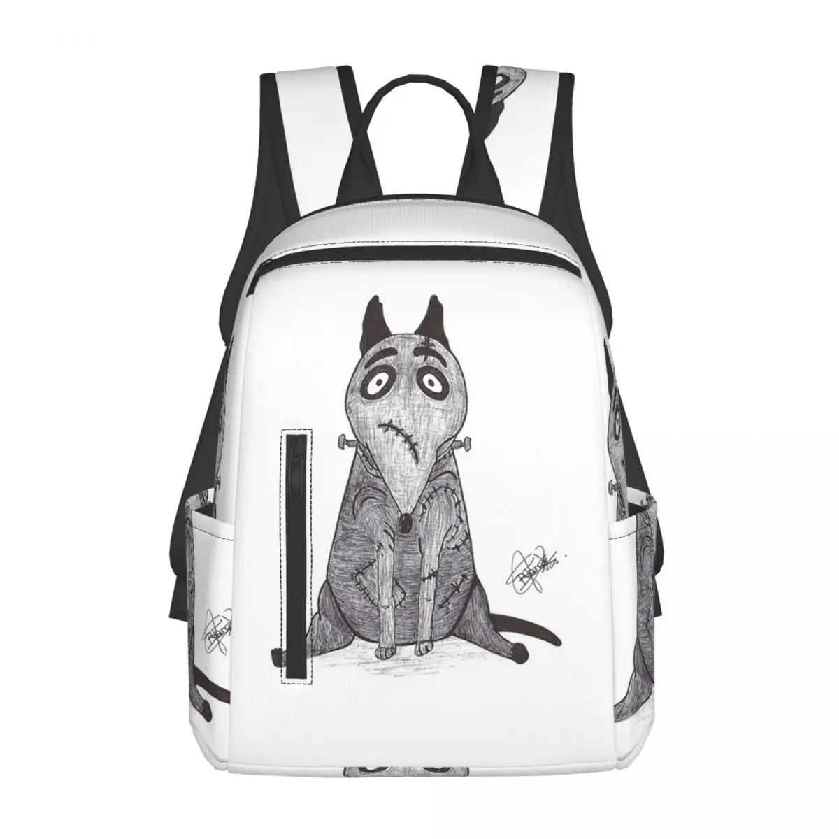 

Sparky Dog Frankenweenie Backpack Daypack Large Capacity Boys Girls BookBag School Bag Shoulder Bags for Men Women