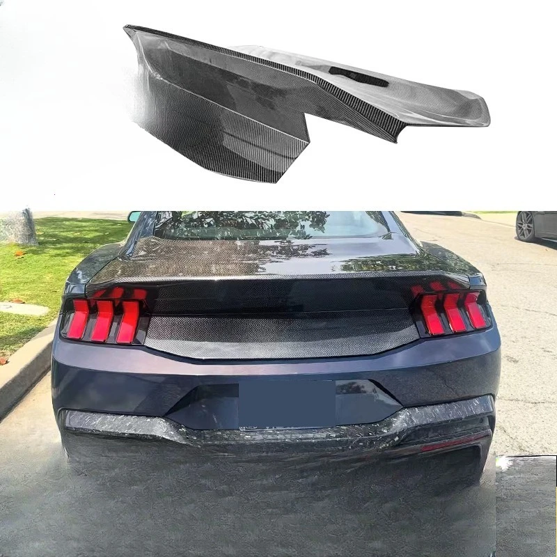 Suitable for Ford Mustang, Carbon Fiber Tail Cap Conversion, Trunk Cap, Trunk Cap Tail Cap