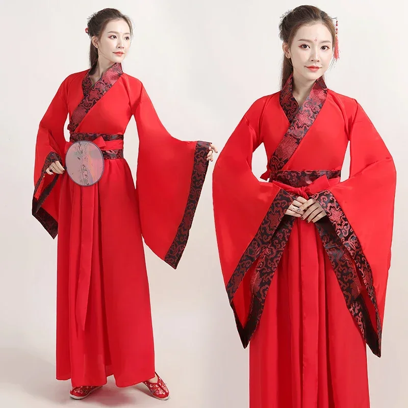 Tang Dynasty Ancient Costumes Hanfu Dress Chinese Folk Dance Clothes Classical Swordsman Clothing Traditional Men Stage Costume