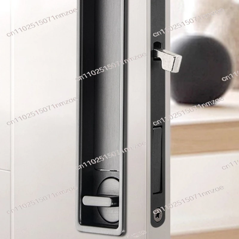 

Door Lock Kitchen Folding Hook Lock Balcony Bathroom Sliding Pull Recessed Wooden Sliding Door Lock