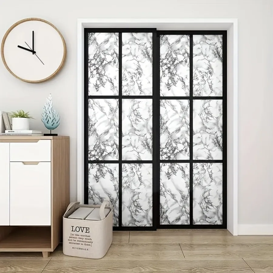 

Waterproof Marble Vein Wallpaper Self Adhesive Removable Wall Sticker for Bathroom Shower Wall Kitchen Counter Home Renovation