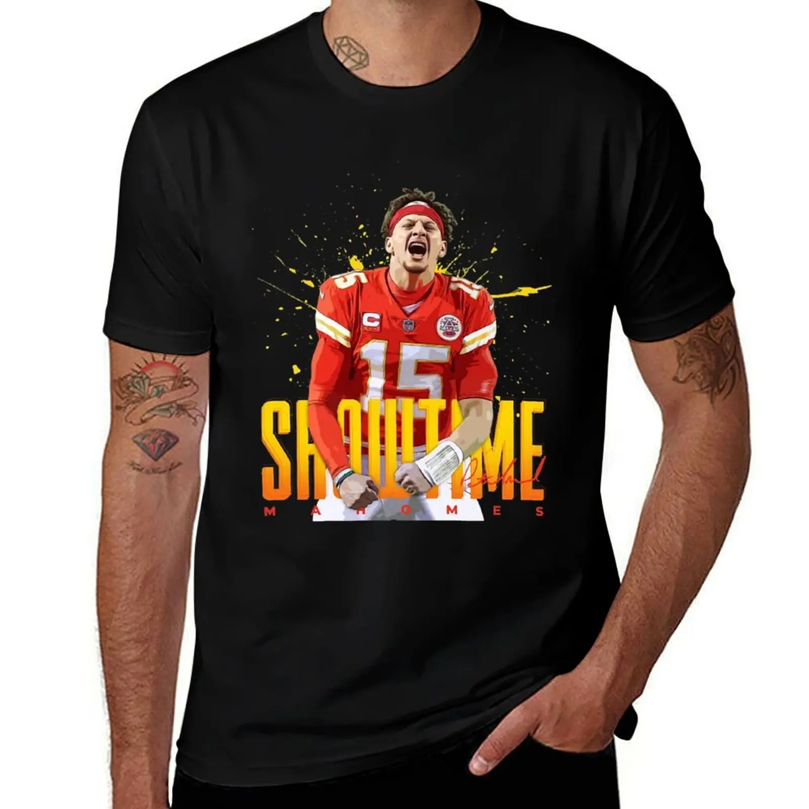 

Patrick Mahomes T-Shirt new edition blacks Men's cotton t-shirt