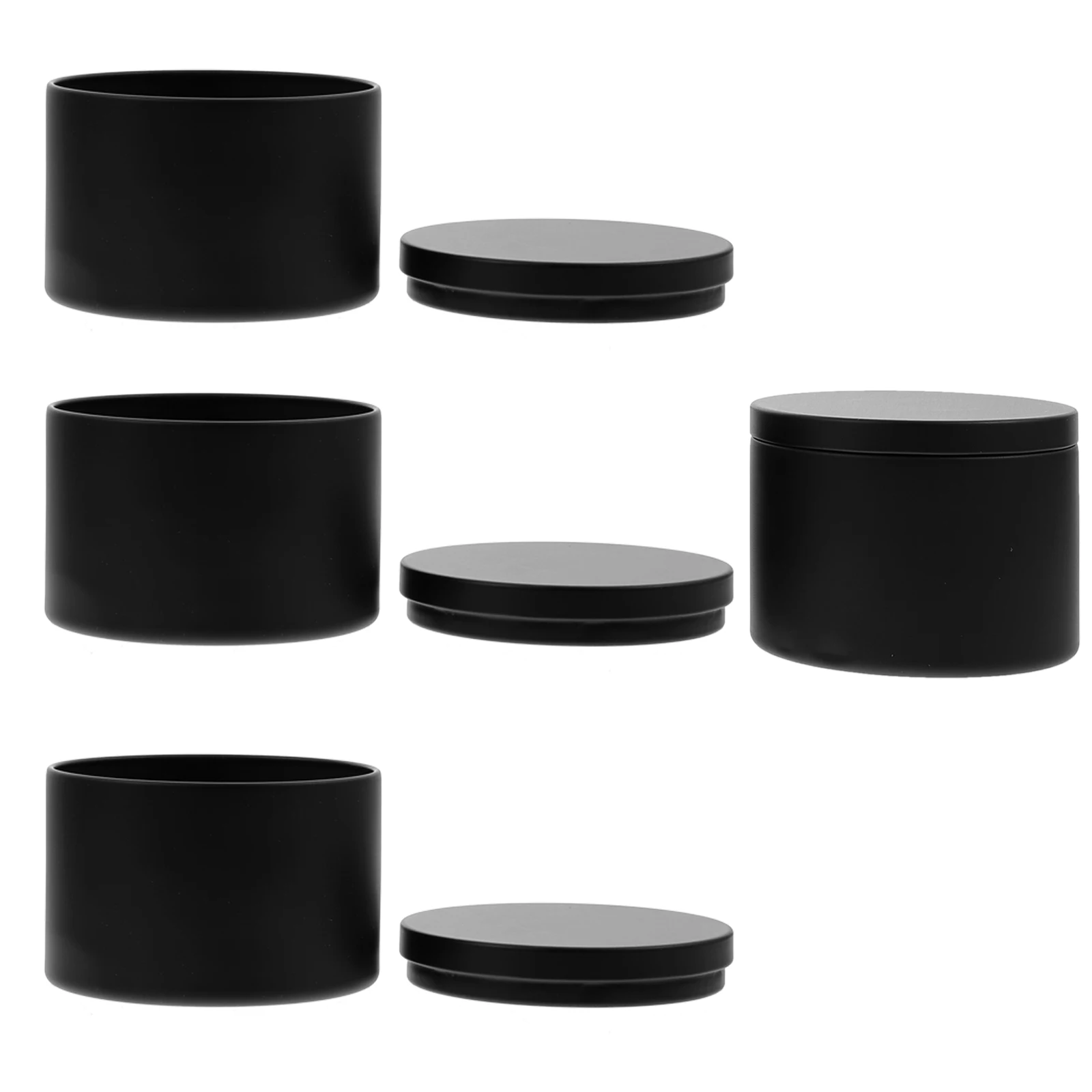 

4PCS Aroma Tinplate Jars with Lid Retro Boxes for Storage Empty Jars DIY Soy Wax Ring