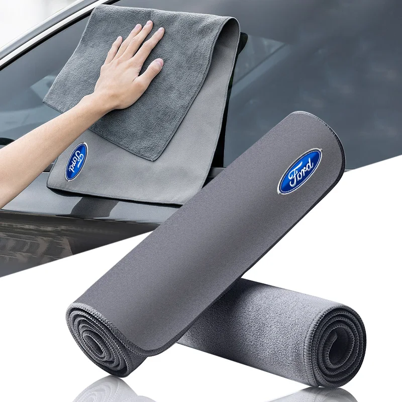 Car Styling Cleaning Rag Cloth Suede Fleece Microfiber Towel For Ford Focus Mondeo MK1 MK2 MK4 MK3 Fiesta ST Line Kugo Escape