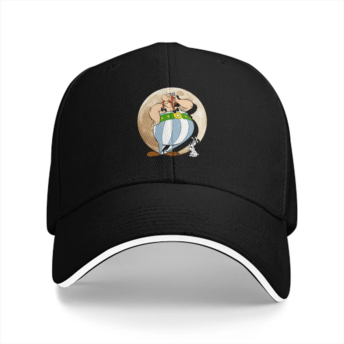 Pure Color Dad Hats Moon Women's Hat Sun Visor Caps Asterix and Obelix Peaked Cap