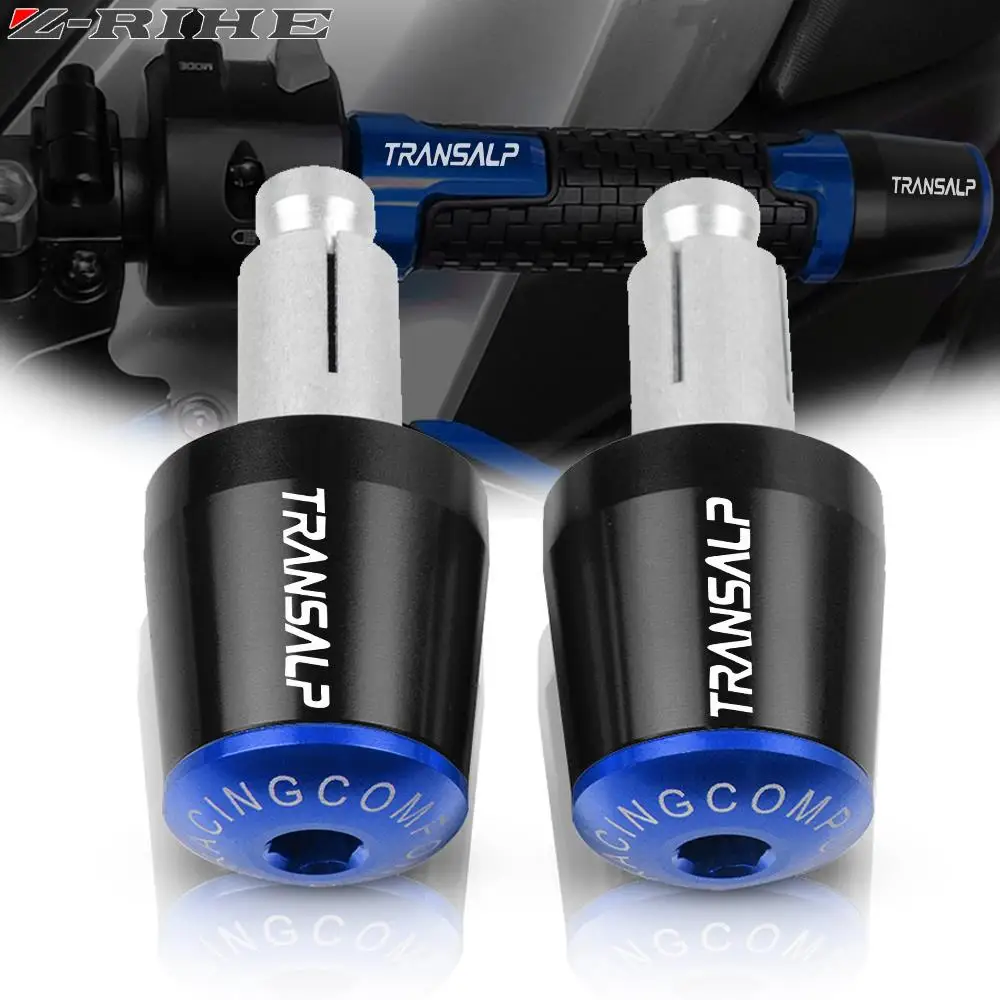 

7/8" 22mm Motorcycle Accessories Handlebar Hand Grips End Handle Bar Cap Ends Plug FOR HONDA TRANSALP 600VK/VL 1989-1990