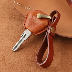 Motorcycle Leather Cover Keychains For Triumph Bonneville T 100 T100 T120 BobberT900 Bonnie Leather Key Ring Chains Case