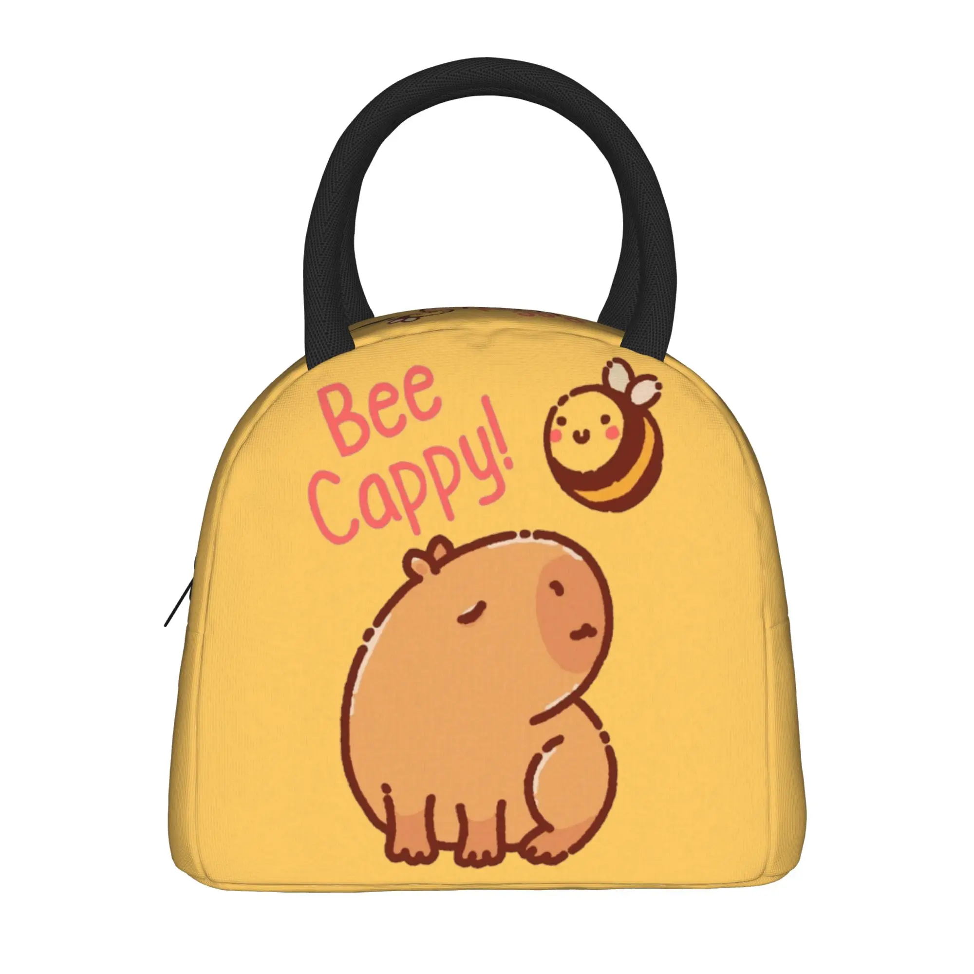 Cute Capybara Cartoon  Insulated Lunch Bag Thermal Bag Reusable  High Capacity Tote Lunch Box Food Storage Bags Work  Travel