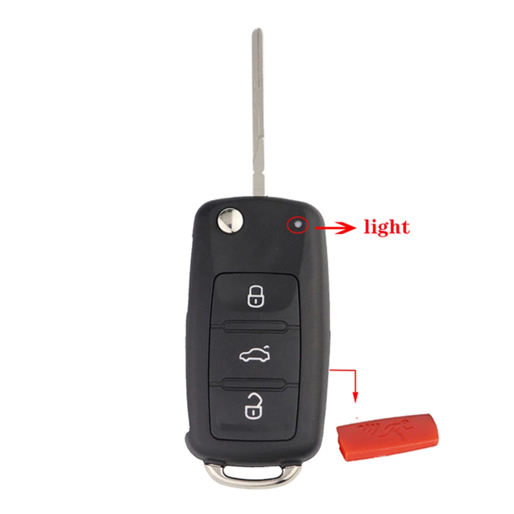 YIQIXIN 2/3 Buttons Remote Car Key Case Folding Flip For VW Volkswagen Caddy Eos Golf Jetta Beetle Polo Up Tiguan 5K0837202AD