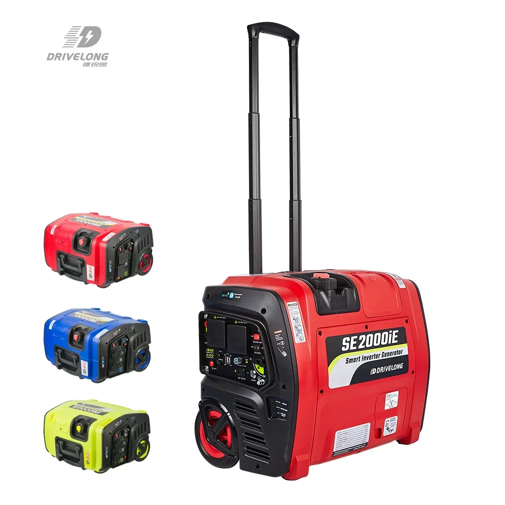 Hot selling 2000W 2KW Portable Silent Inverter Gasoline Generator for Camping Home Use