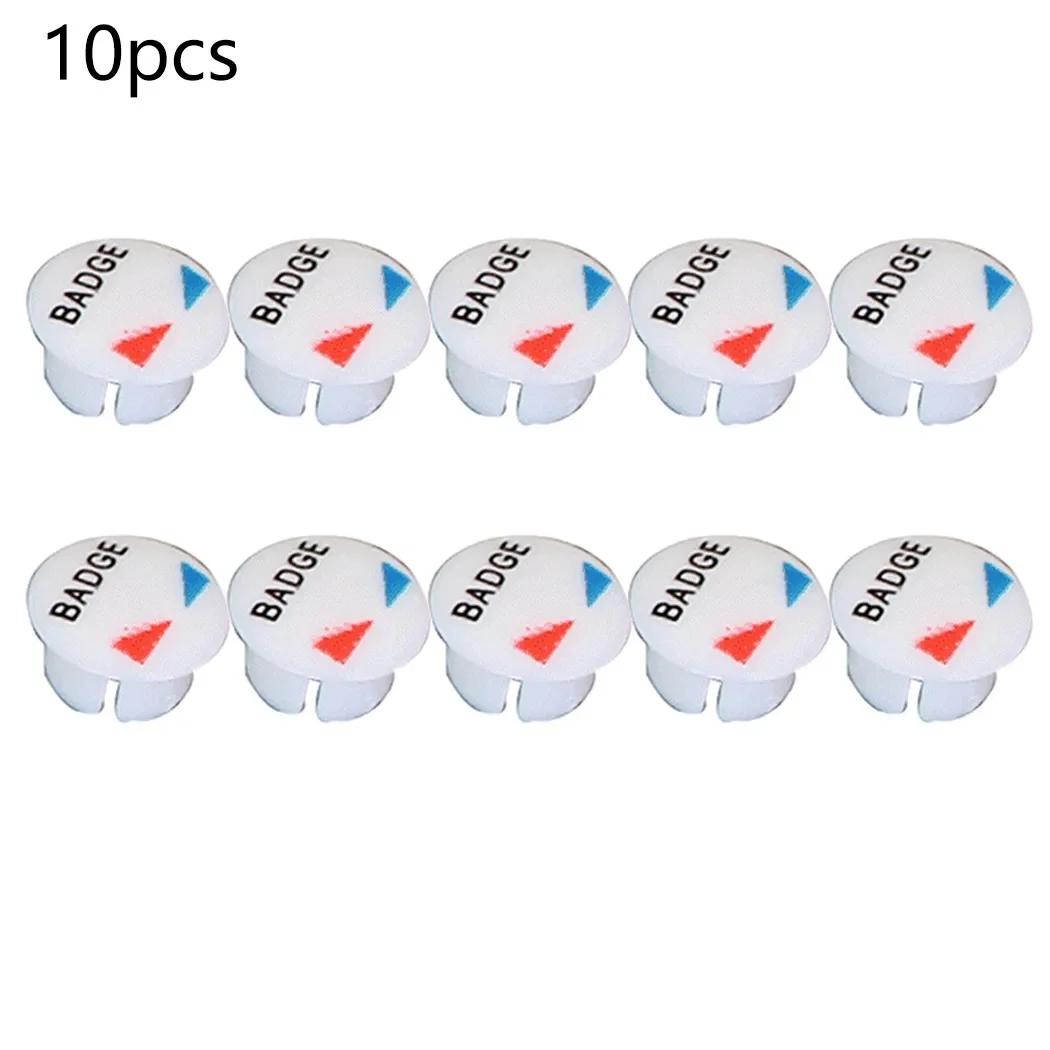 10pcs Faucet Hot And Cold Water Sign Red And Blue Label Decoration Cover Kitchen Bathroom Mixer Tap Indicate Accessories