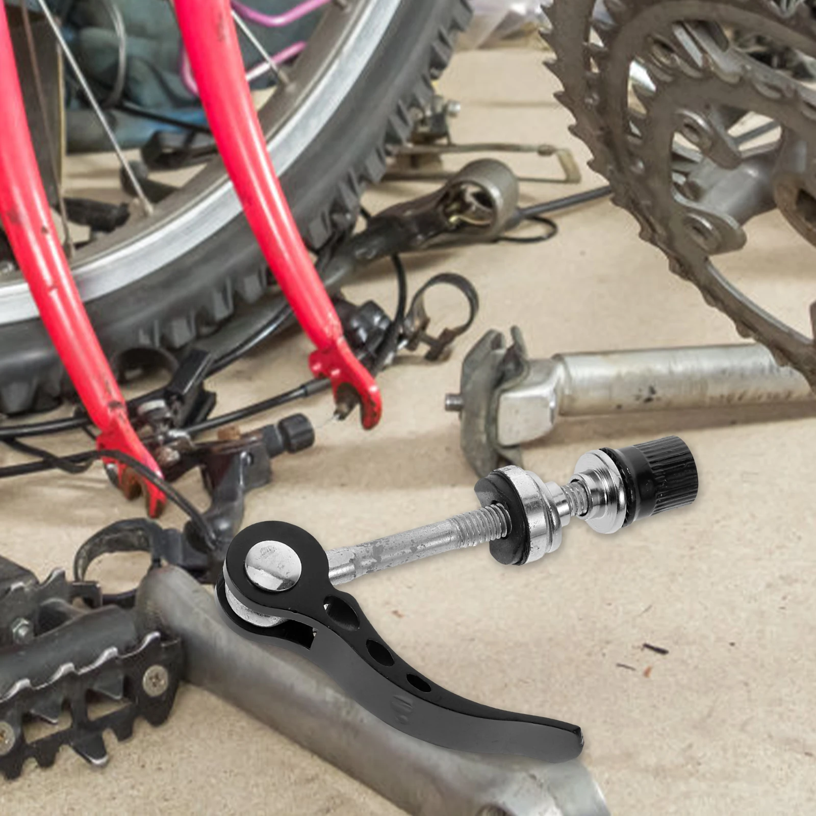 

Aluminum Alloy Quick Release Hub Set Black Front Rear Hollow Shaft Road Bike Mountain Bike Standard Spacing Durable Cycling