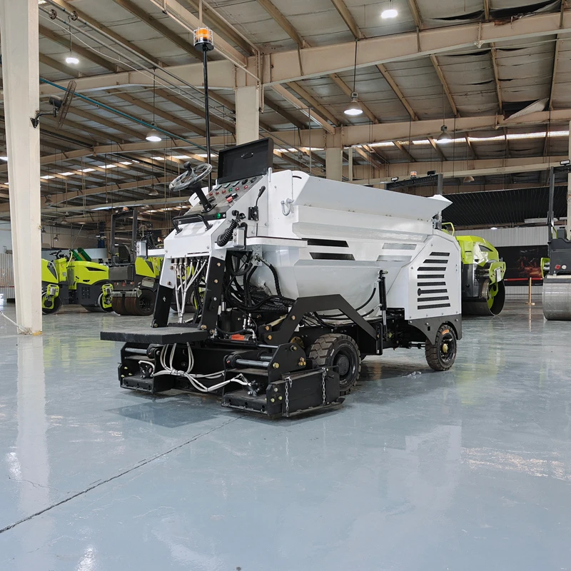 In Stock New White Color Paving Machine For Asphalt Laying In Residential And Commercial Road Works With Euro5 EPA KUBOTA Engine