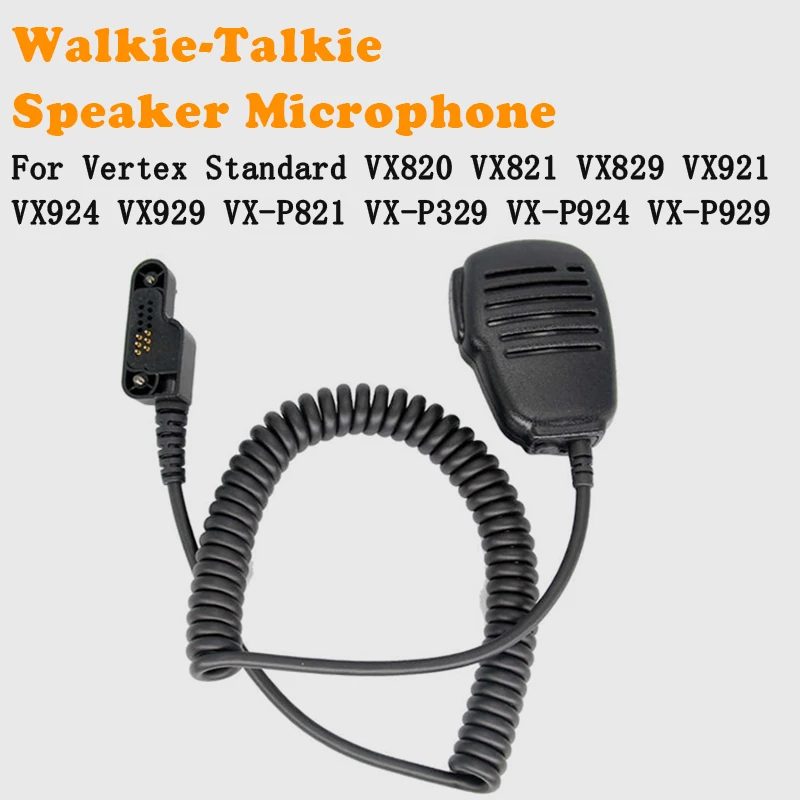 Radio Hand Mic PTT Suitable For Vertex Standard VX-D720,VX820,VX821,VX921 VX924 VX929 VX-P821 Walkie-Talkie Speaker Microphone