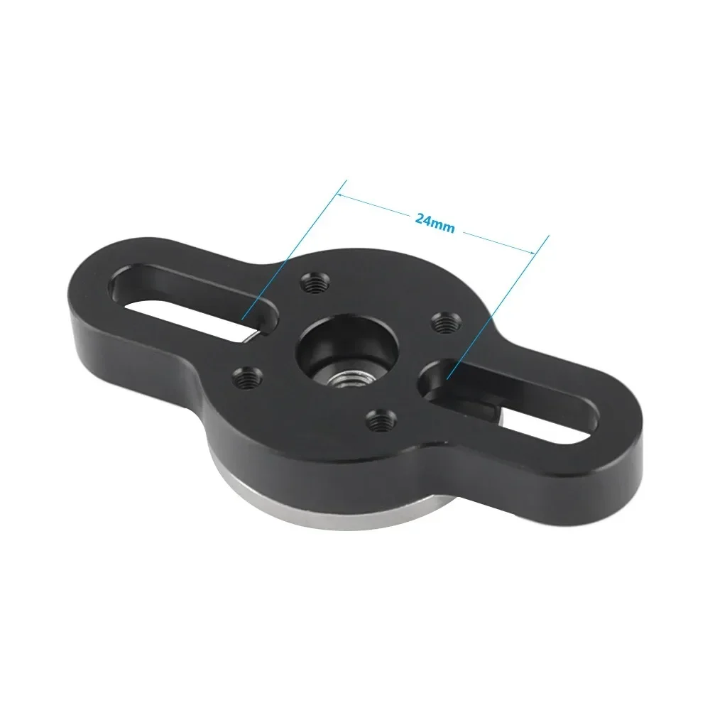 Adjustable ARRI Rosette Connecting Mount Adapter With M6 Female Thread 1/4inch Mounting Groove Both Sides For Camera Cage