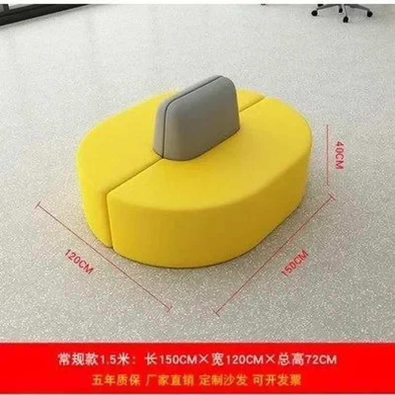 Special-shaped sofa booth for creative rest waiting area