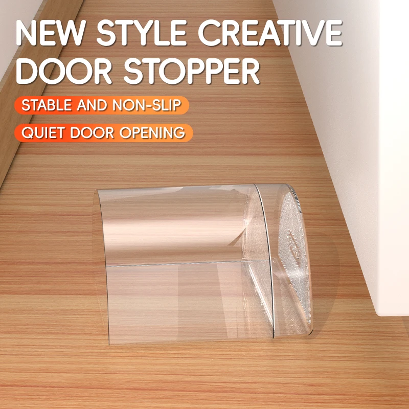 

MIXSAS Transparent Door Stopper Acrylic Self Adhesive Door Stop Buffer to Protect Walls Furniture Living Room Floor Door Stopper