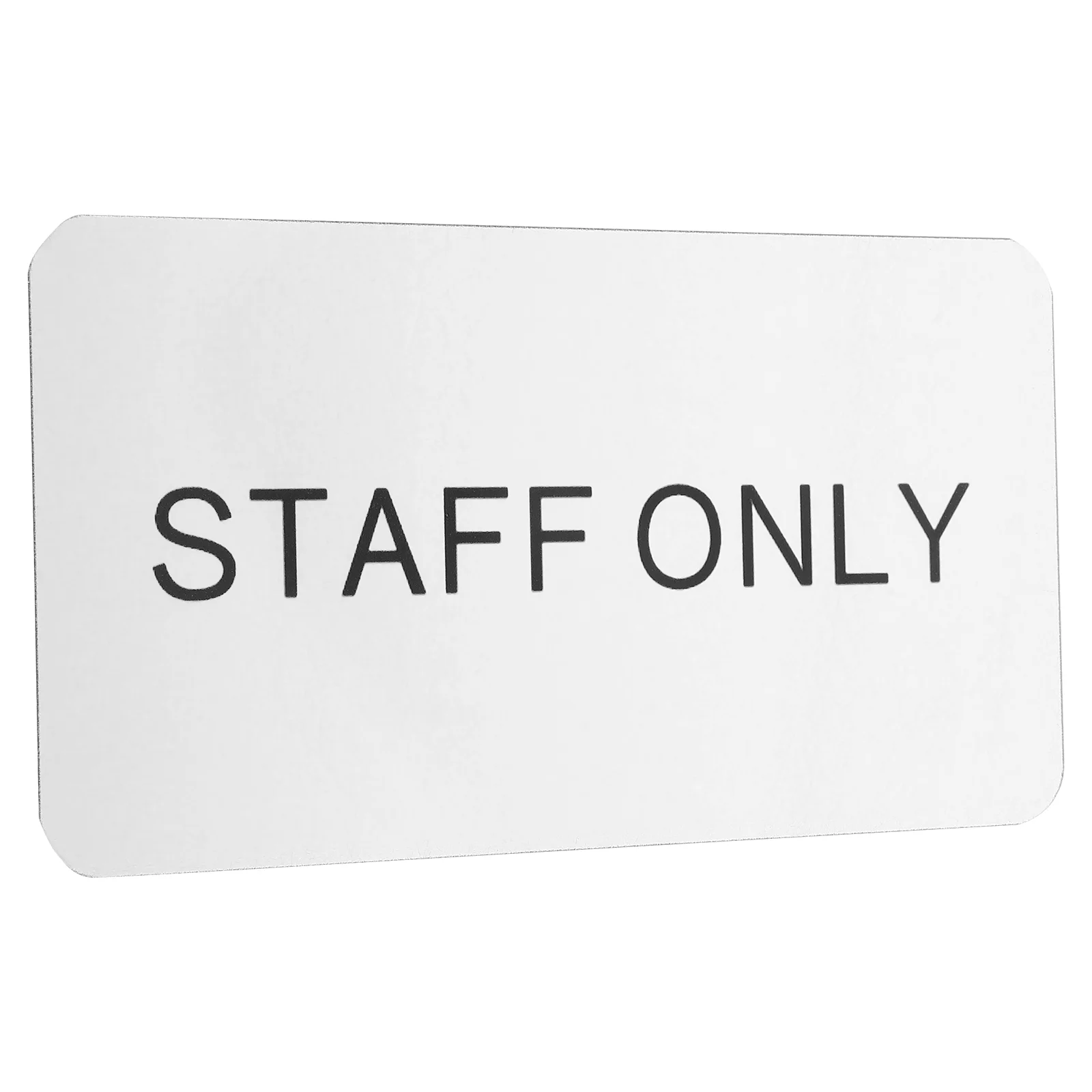 Plate Aluminum Alloy Business Office Decoration Sign Employee Only Staff Door Toilet