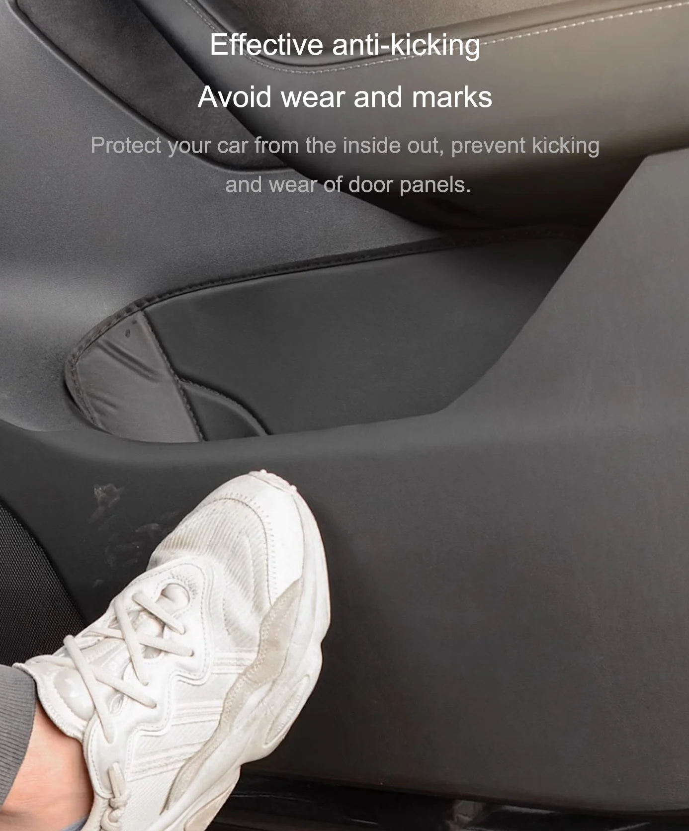 For TESLA Model 3/Y 2021-2023 Invisible Car Door Anti Kick Pad Seat Both Sides Anti Kick Mat Protective Pads Car Protection Kit