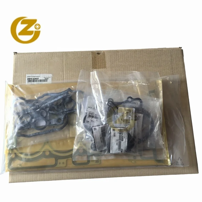 

OEM 209102GK07 КОМПЛЕКТ ПРОКЛАДКИ ДВИГАТЕЛЬНЫЙ комплект прокладок для капитального ремонта двигателя для Hyundai SANTA FE 2016+ G4KJ 2.4