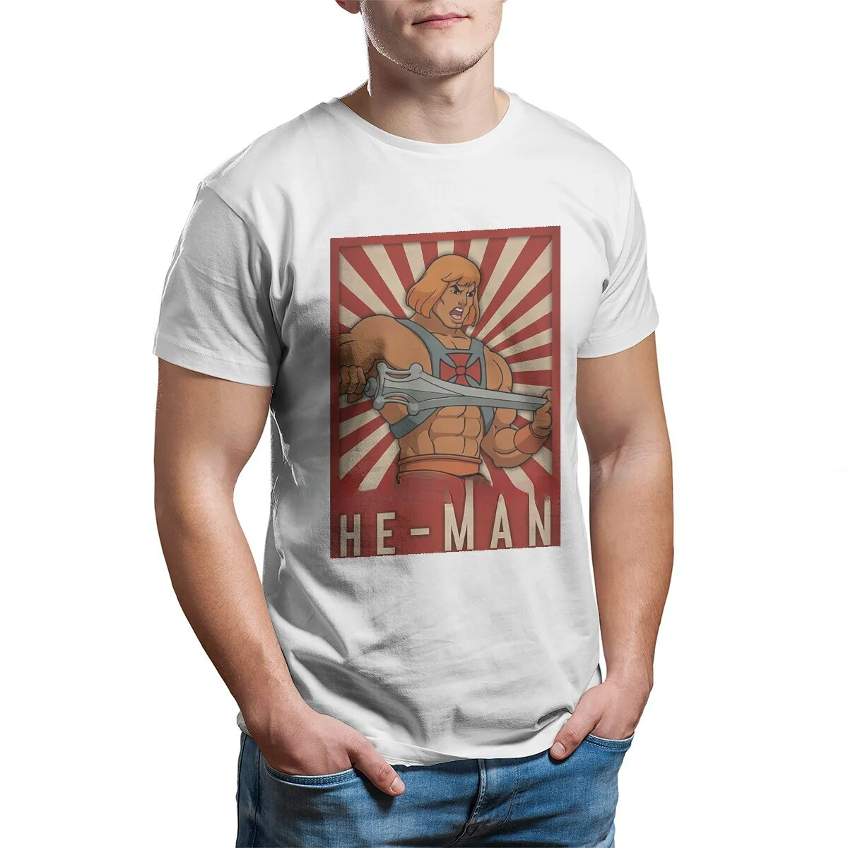 He-Man and The Masters of The Universe Adam Cartoon Polyester TShirt for Men Classic Soft Leisure Sweatshirts T Shirt