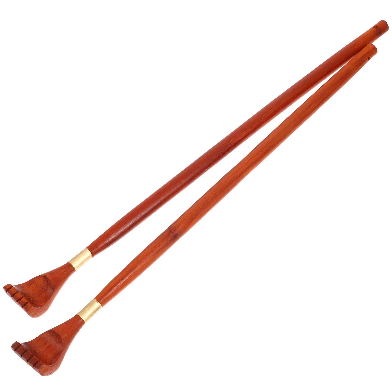 2-teiliger Rückenkratzer aus Holz für Erwachsene, robustes Juckreizentlastungswerkzeug mit erweiterter Reichweite, bequemer Griff für Senioren und Behinderte