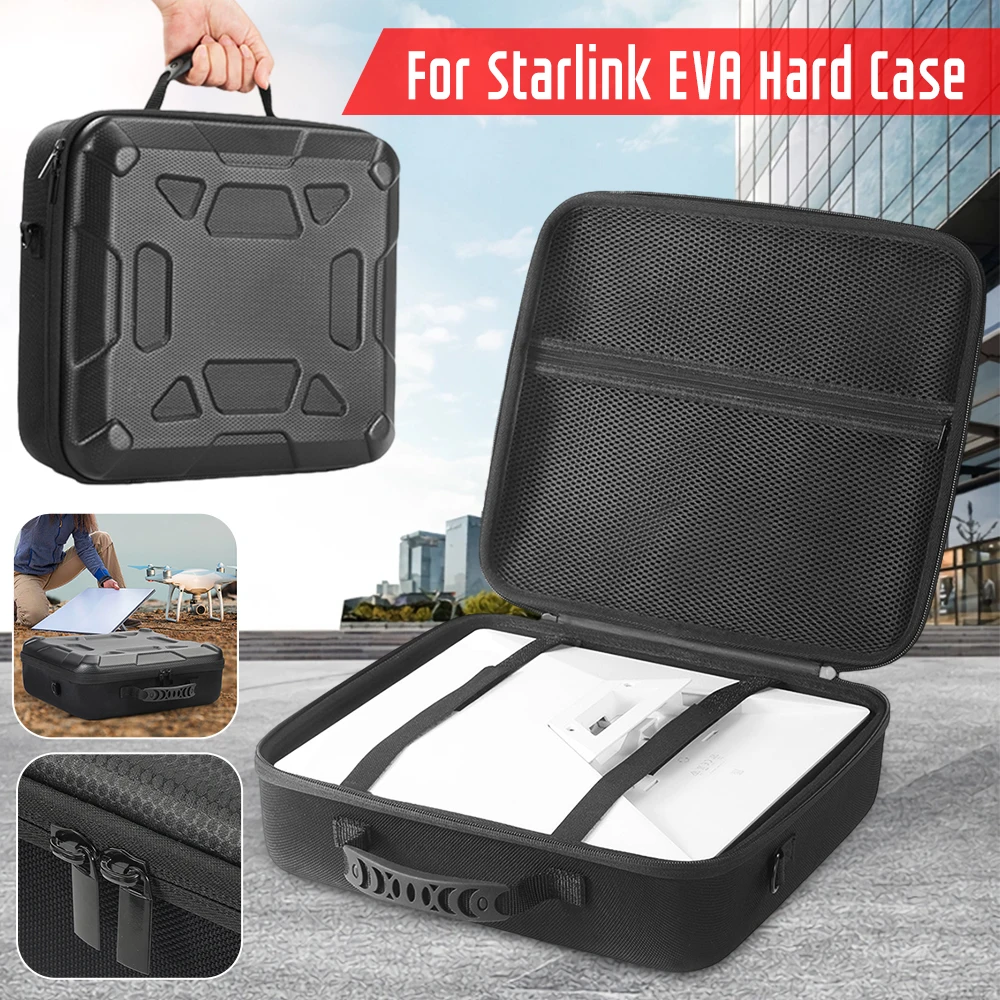 

EVA Hard Case Mini Waterproof Shockproof Protective Case Ultra-Light Shoulder Hand Bag Portable Travel Storage Bags For Starlink
