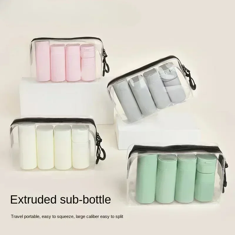 

Cosmetics Split Bottle Travel Set Nordic PE Hose Bottle EVA Wash and Makeup Bag Portable and Aircraft Split Bottle Travel Set