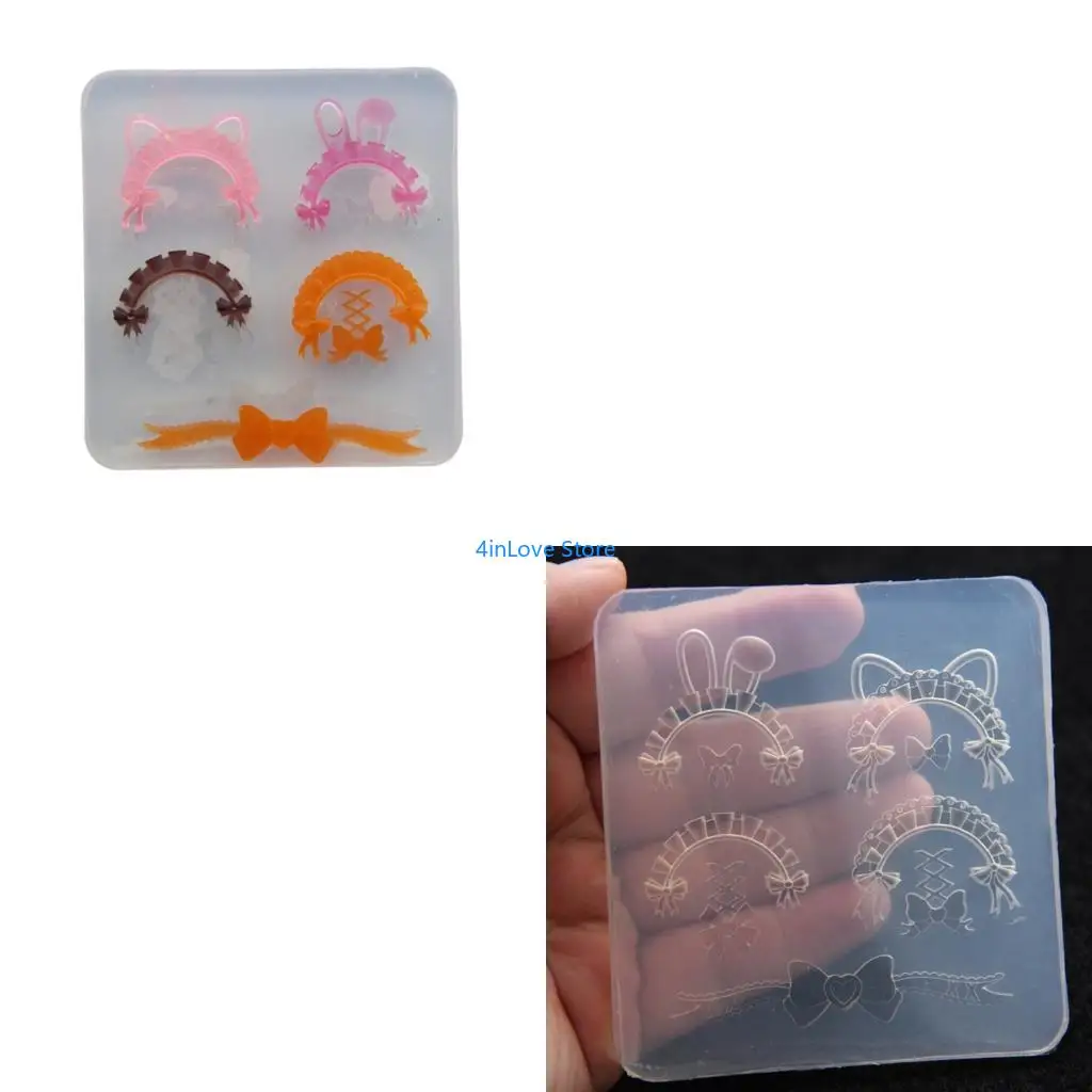 

T4MD Detachable Maid Silicone Mold Resin Craft Tool For DIY Charm Accessories