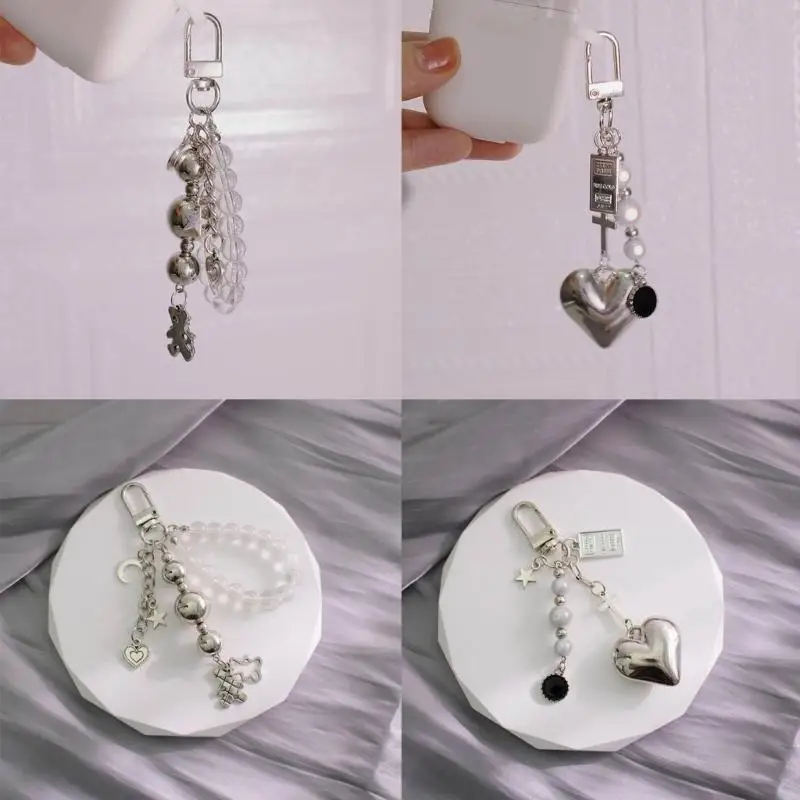 حقيبة يد زينة على شكل قلب / دب ساحرة معلقة لتزيين السيارة للنساء 20CA