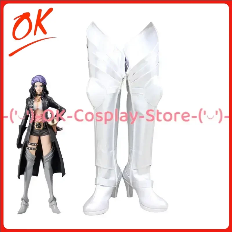 

[Customized] Game Miss Allsunday Robin Cosplay Shoes Anime Roleplay Props Halloween Carnival Holiday Party PU Leather Boots