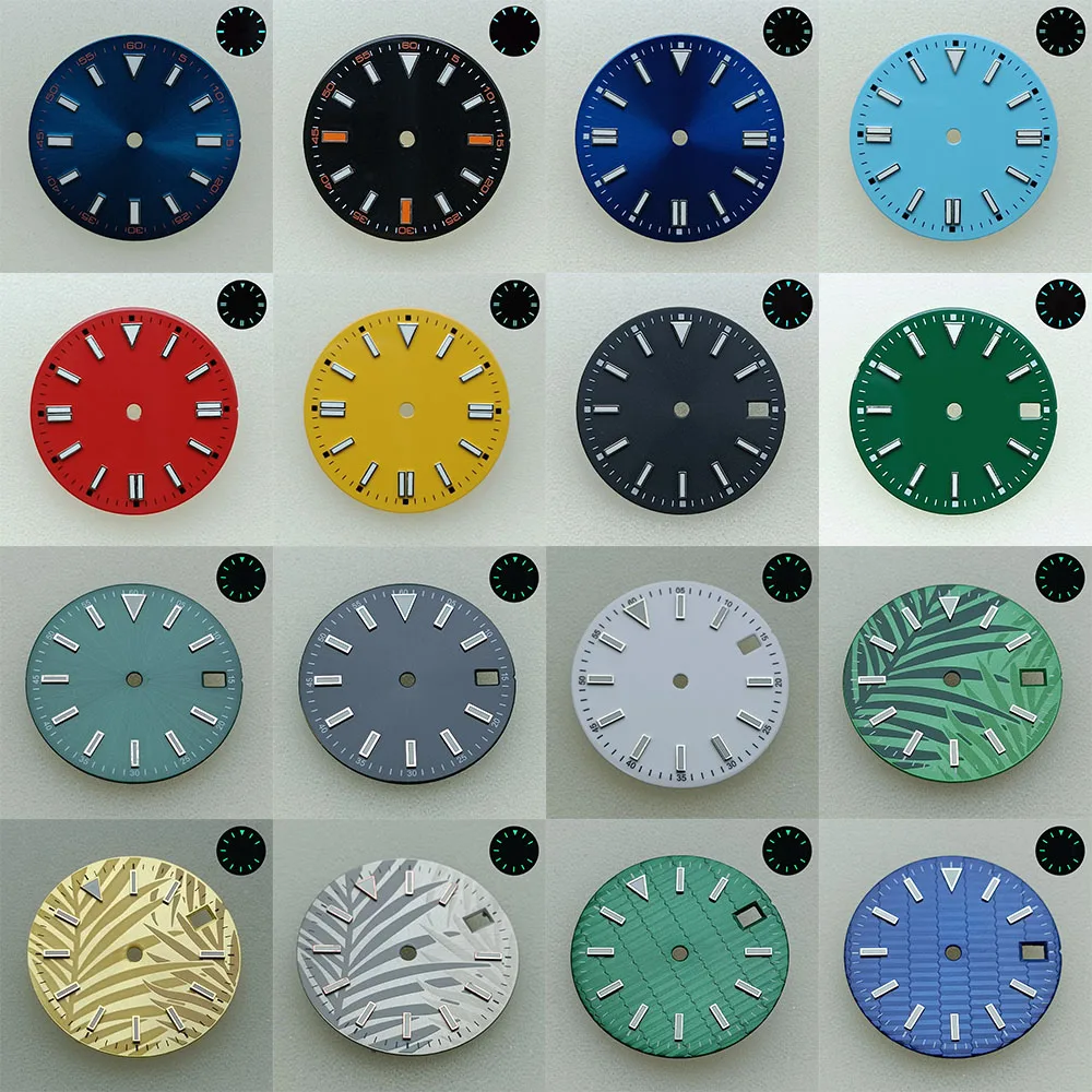 28.5 mm diameter watch dial Luminous dial for NH35/NH36/8215/2836 watch movement accessories