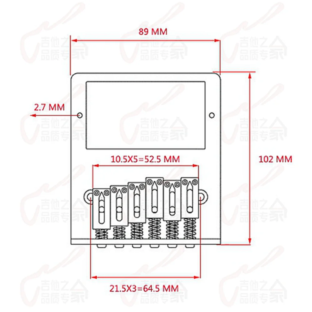 Ponte fisso per chitarra elettrica con Pickup Humbucker con piastra in ottone a sella inossidabile per TL