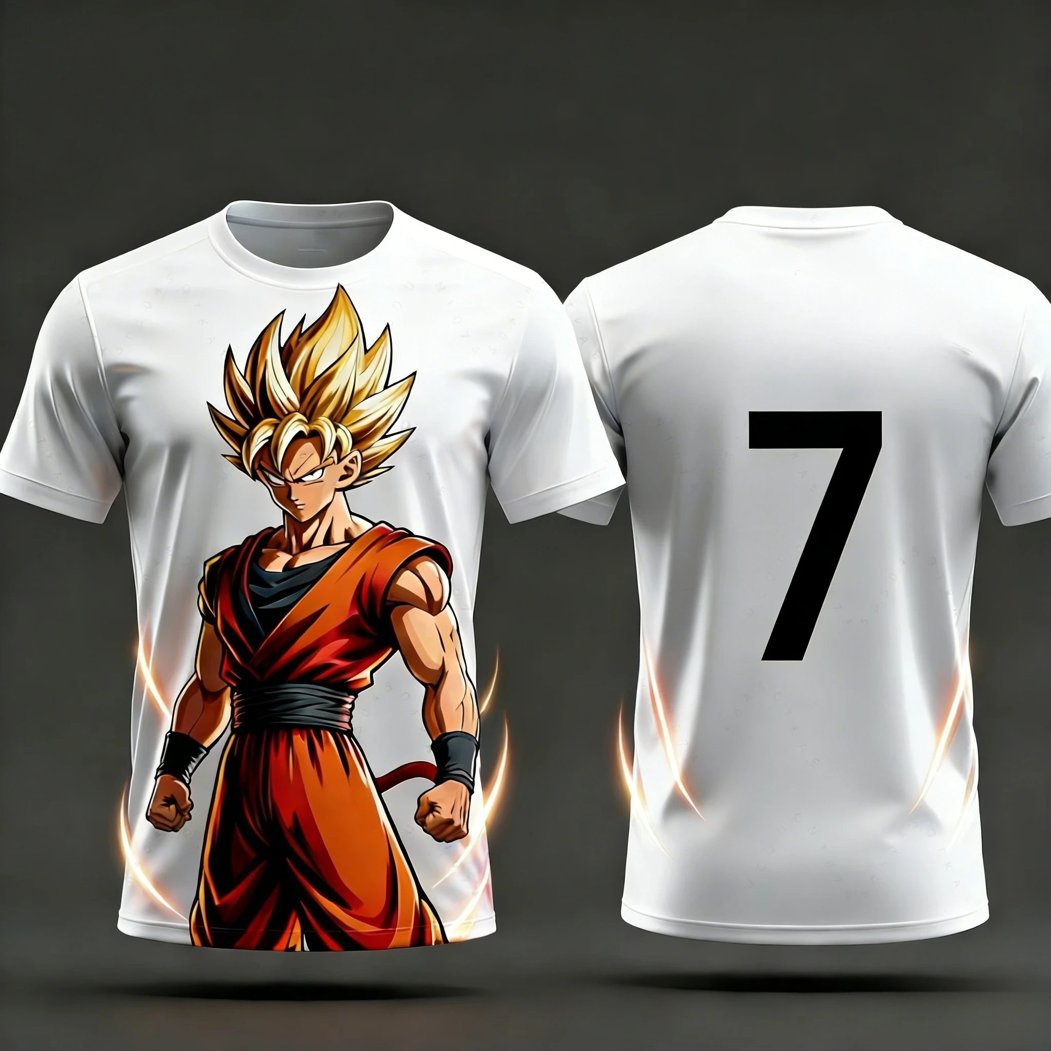 

Новая летняя футболка унисекс 2026 года с 3D-принтом Dragon Ball Goku для взрослых мужчин и детей, с номерами от 1 до 10, в стиле Y2K
