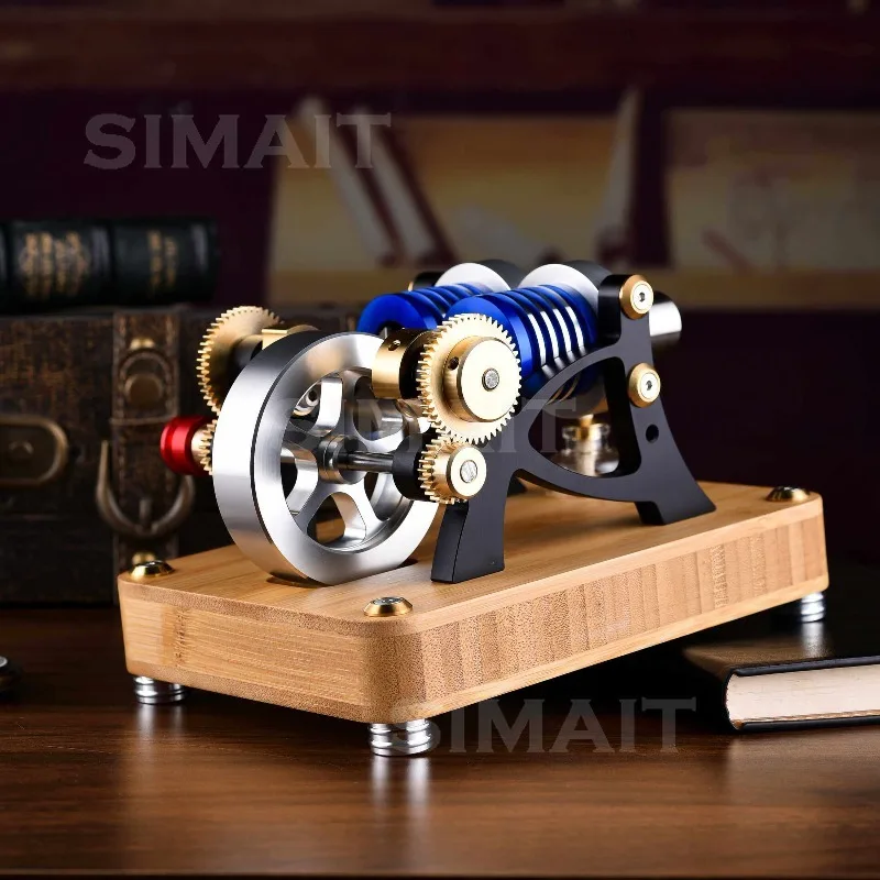 Physical Air Can Start Single-cylinder Alloy Engine Model, Stirling Live Engine Model