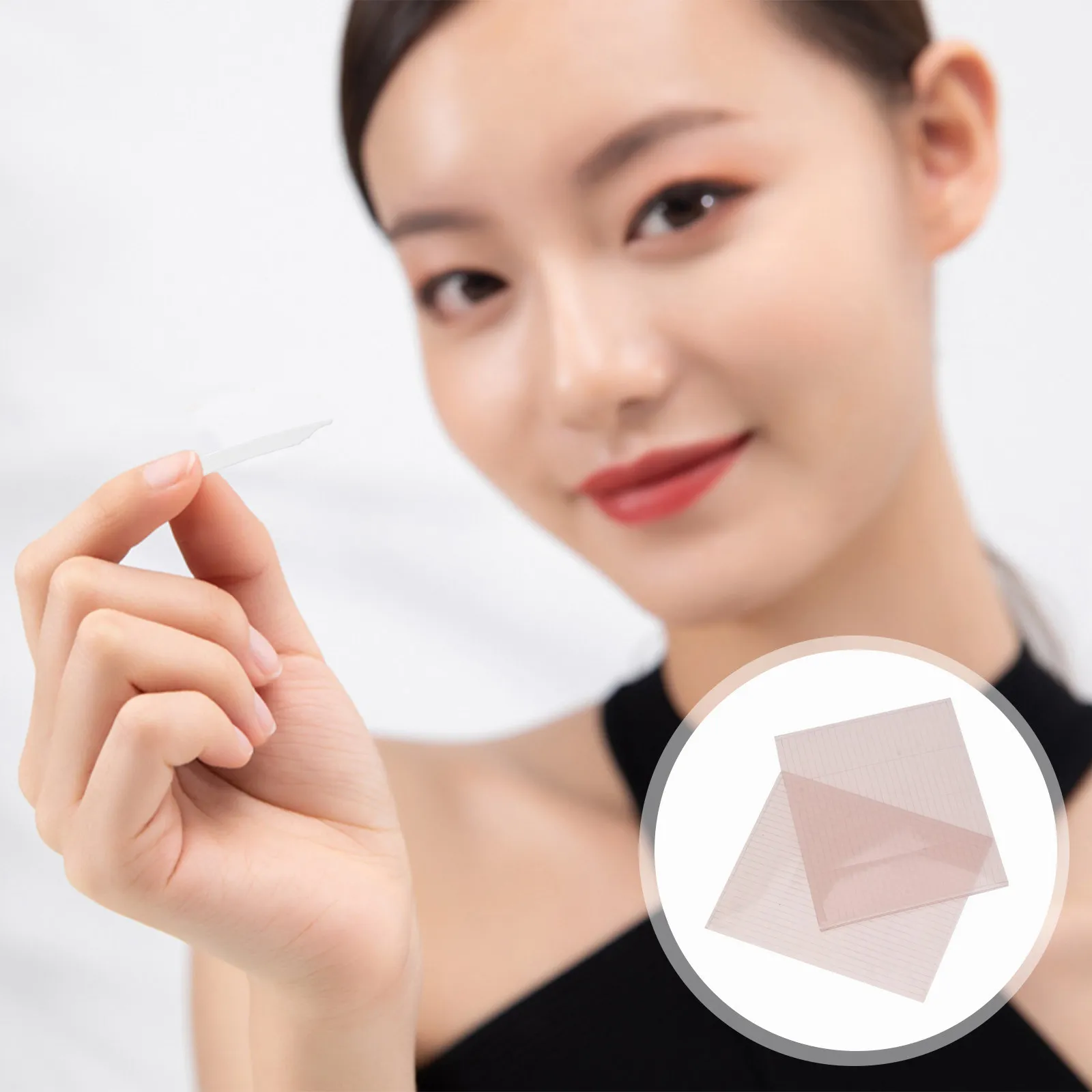 

200Pcs Double Eyelid Fiber Strips Ultra Thin Invisible Eyelid Tape Breathable Waterproof Natural Look Eye Lift for Women