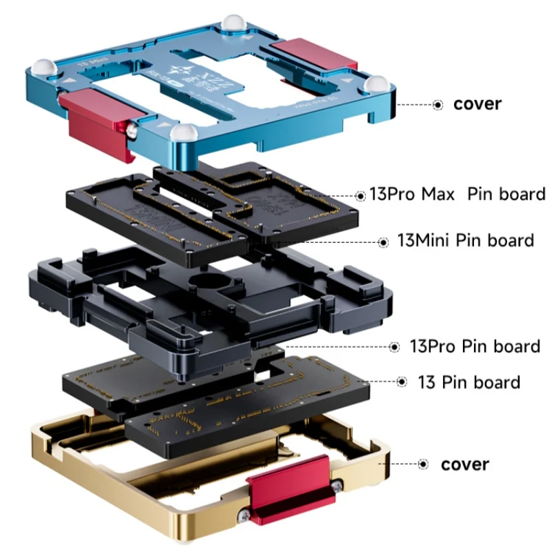 XZZ iSocket Motherboard Layering Tester for iPhone X XR 11 12 13 14 15 16 Pro Max Logic Board IC Chips Function Repair Platform