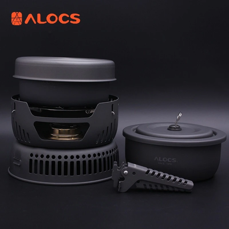 Cooking supplies outdoor cookware portable set alcohol stove self-driving equipment picnic outdoor jacket pot