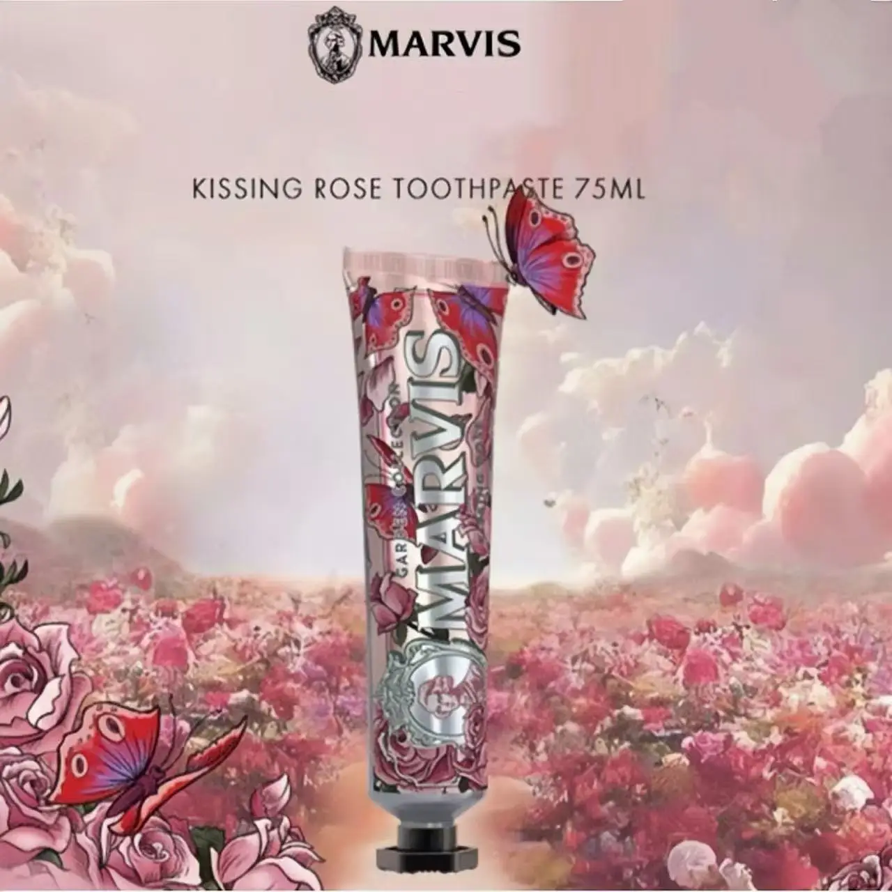 Marvis Whitening Mint Zahnpasta für Erwachsene, blumig, erfrischt den Atem, entfernt Rauchflecken, verhindert Karies und beseitigt Mundgeruch