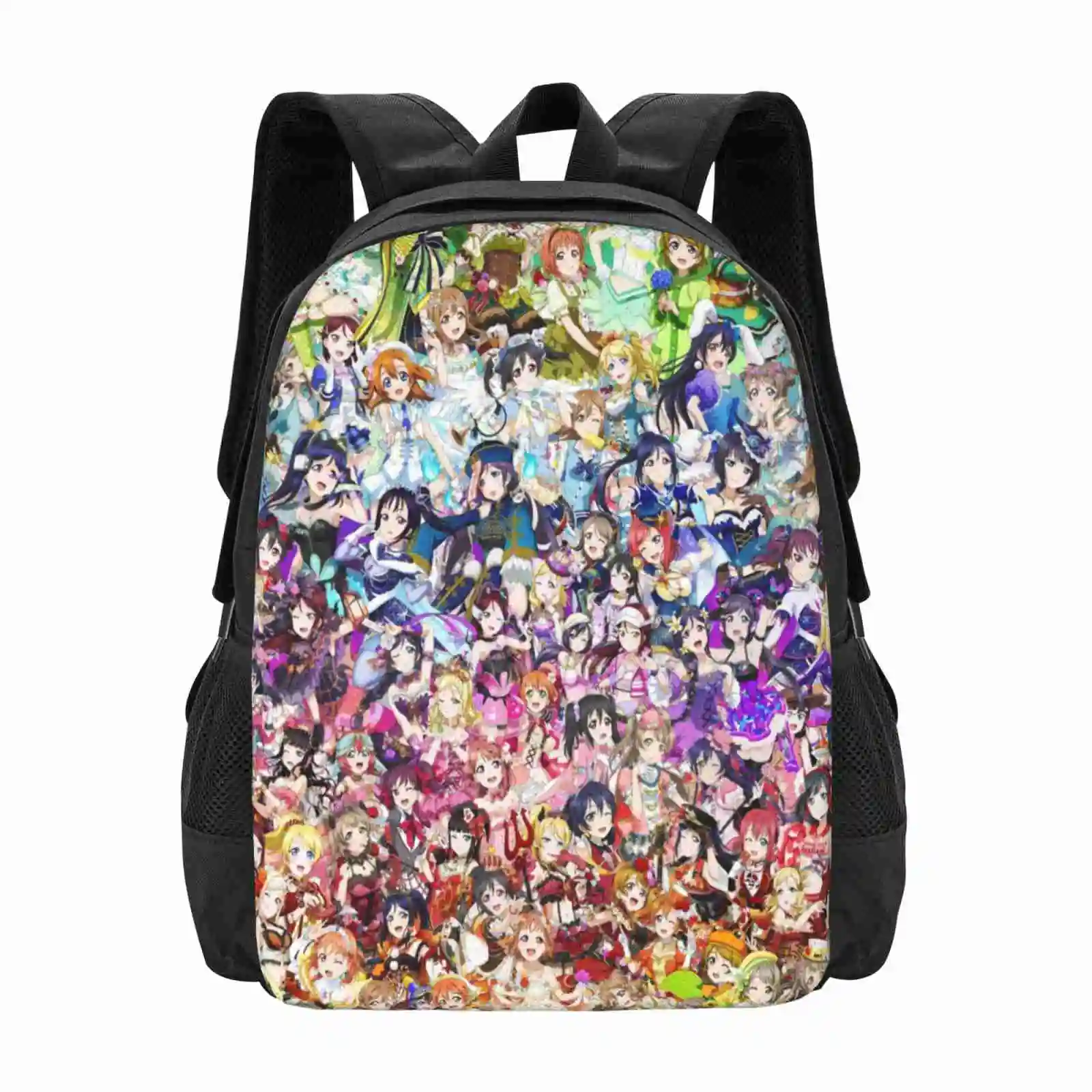 Love Live Rainbow Hot Sale Schoolbag Backpack Fashion Bags Gay Idols Love Live Sunshine Aqours Maki Nishikino Kanan Matsuura