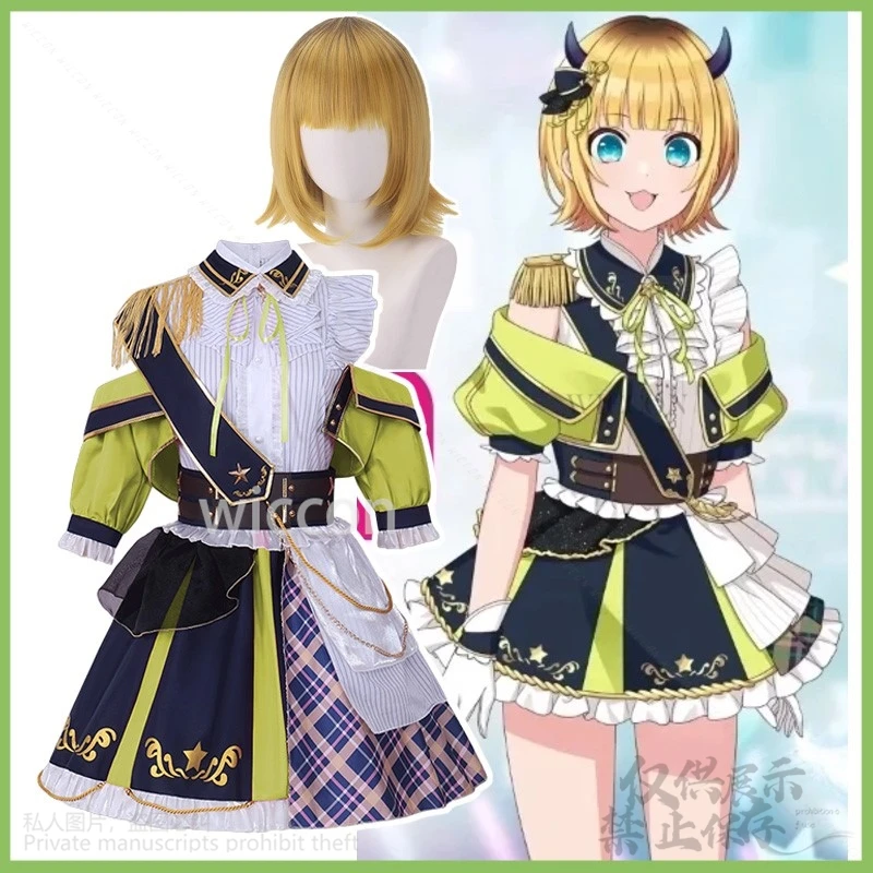 Anime Oshi No Ko MemCho Cosplay iDOLM@STER Costume Lolita Dress Idol Uniform Wigs For Halloween Christmas Party Customized