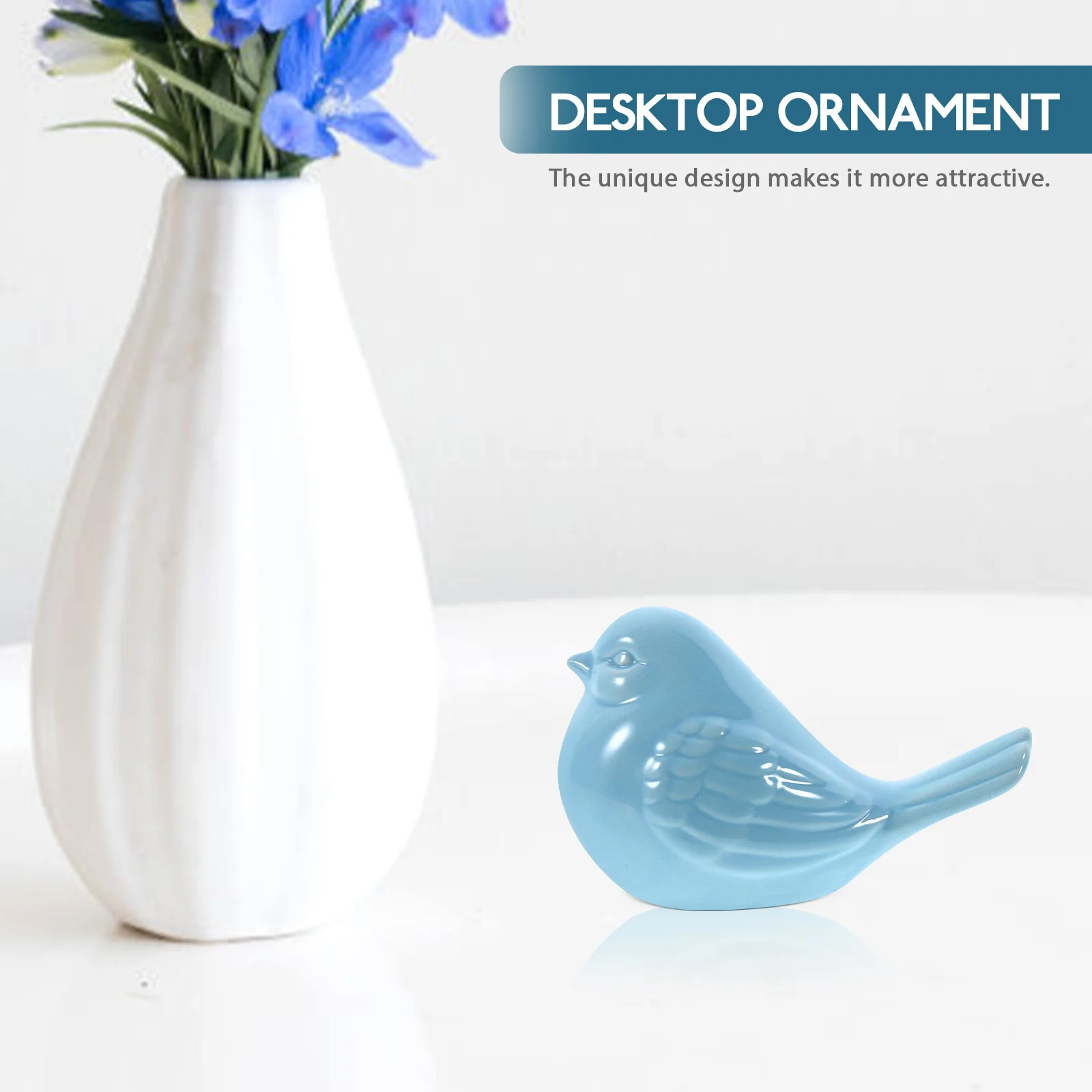 

Creative Bird Decor Ceramics Magpie Adornment Desk Ornament Home Unique Design Use Good Mood Gift Idea