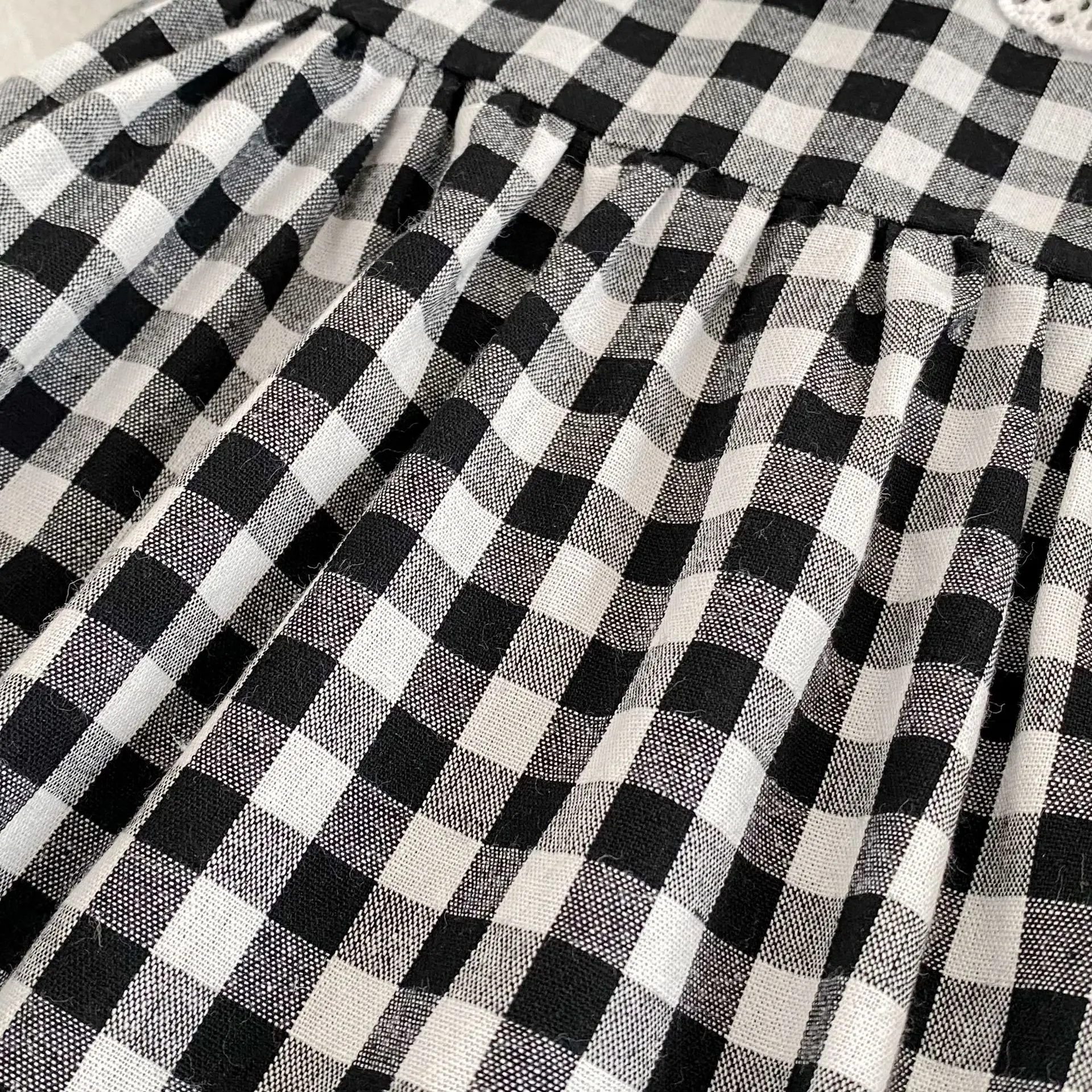 เด็กทารกเด็กหญิงลูกไม้ชุดRompersน้องสาวลายสก๊อตเสื้อผ้าเด็กหญิงชุดเจ้าหญิงครอบครัวเสื้อผ้าทารกแรกเกิดRompers