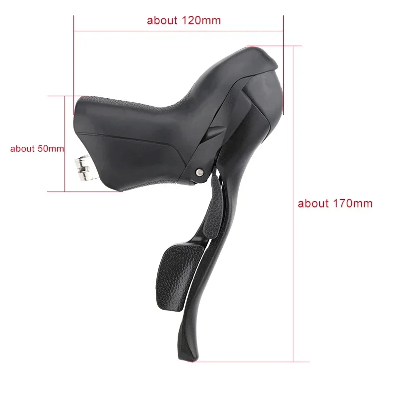 MicroNEW Road Rider Dual Control Gearbox 2s 3s*7 8 9 10 11 Speed For 23.8-24.2mm Brake Handle Suitable for Shimano