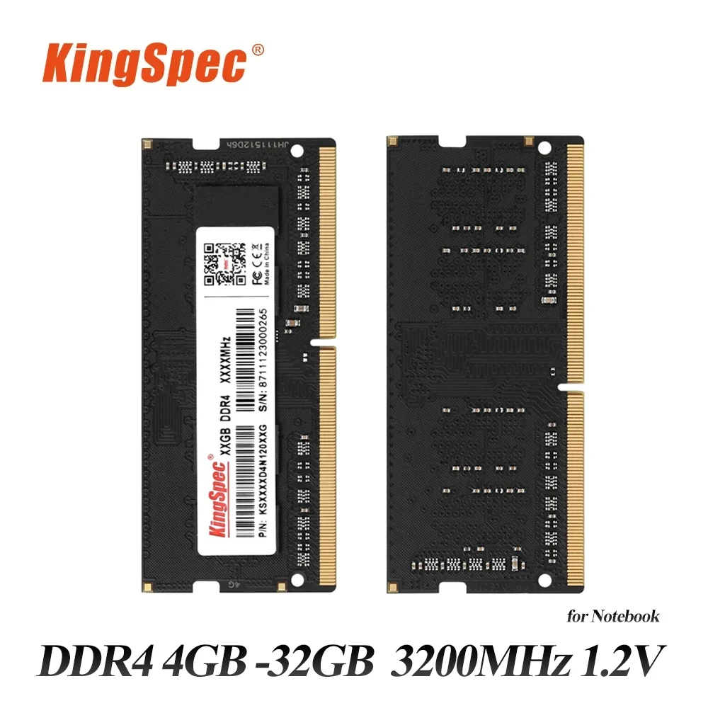 

Оперативная память KingSpec DDR4, ОЗУ 16 ГБ, 8 ГБ, 4 Гб, 32 ГБ, 3200 МГц, карта памяти для ноутбука, высокопроизводительный модуль памяти ddr4 1,2