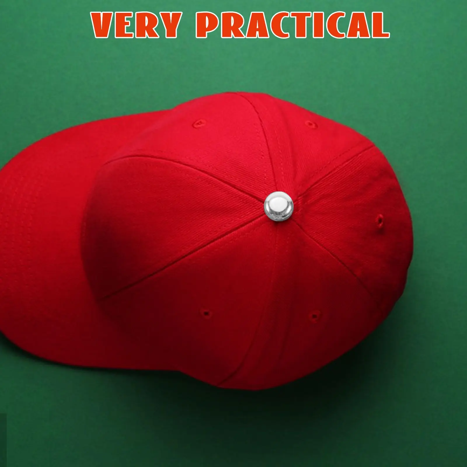 100pcs Silver 15mm Metal Baseball Buckle Button Covers Replacement Aluminum Hat Making Repair Kit