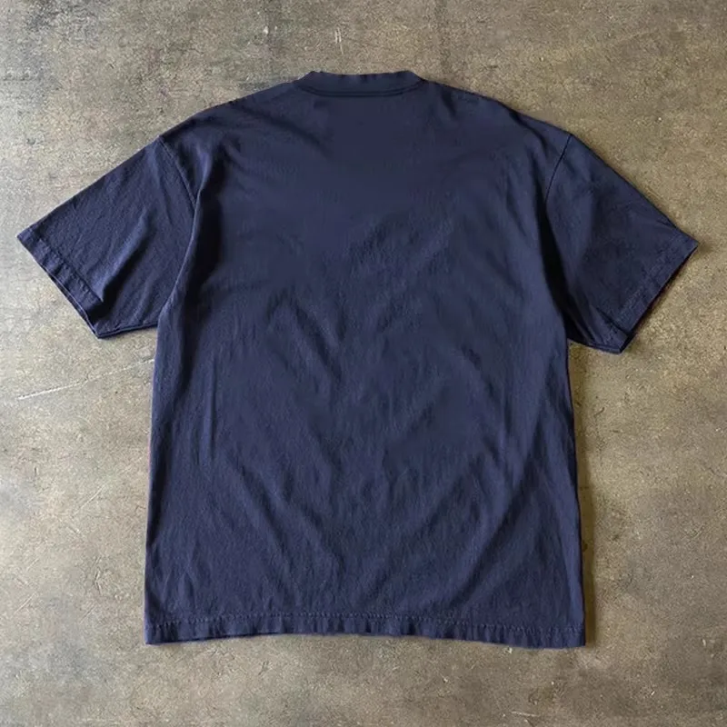 Loose Fit Cotton T-Shirt Unisex Short Sleeve Retro Style Breathable Comfortable Pure Cotton Double Thread Xiaocheng Story T-S...