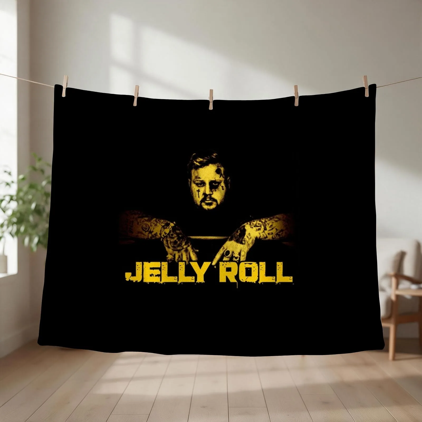 New Jelly Roll Throw Blanket couch cozy soft plush fuzzy picnic outdoor blanket